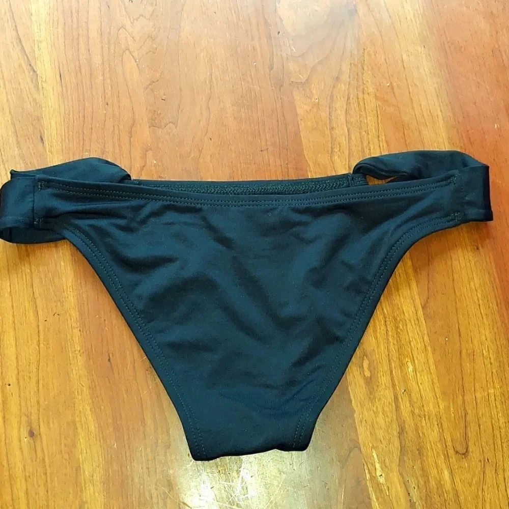 L*Space Black Taboo Bikini Bottom Sz XS